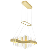 Millipede Integrated LED Satin Gold Chandelier