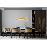 Millipede Integrated LED Satin Gold Chandelier