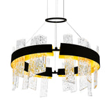 Guadiana Integrated LED 24in Chandelier with Handcrafted Glass