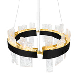 Guadiana Integrated LED 24in Chandelier with Handcrafted Glass