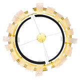 Guadiana Integrated LED 24in Chandelier with Handcrafted Glass