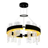 Guadiana Integrated LED 24in Chandelier with Handcrafted Glass