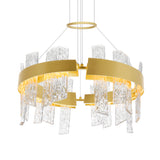Guadiana Integrated LED 24in Chandelier with Handcrafted Glass