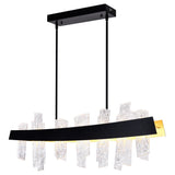 Guadiana Integrated LED 39in Chandelier with Handcrafted Glass