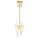 Guadiana Integrated LED 39in Chandelier with Handcrafted Glass