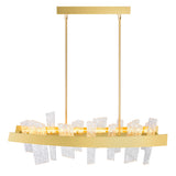 Guadiana Integrated LED 39in Chandelier with Handcrafted Glass