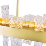 Guadiana Integrated LED 39in Chandelier with Handcrafted Glass