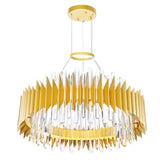 Cityscape Satin Gold Chandelier