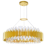Cityscape Satin Gold Chandelier