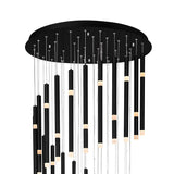 Flute Integrated LED 54in Chandelier
