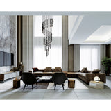 Flute Integrated LED 54in Chandelier