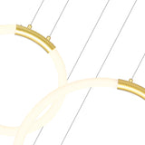 Hoops Integrated LED 35in 6 Ring Chandelier