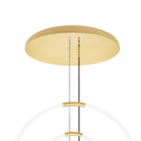 Hoops Integrated LED 35in 6 Ring Chandelier