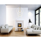 Hoops Integrated LED 35in 6 Ring Chandelier