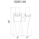 Catania Integrated LED 5in Wall Light