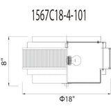 Valdivia 4 Light 18in Flush Mount