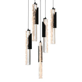 Valira Integrated LED 12in Mini Pendant with Handcrafted Glass