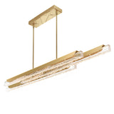 Valira Integrated LED 60in Chandelier with Handcrafted Glass