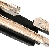 Valira Integrated LED Vanity Light with Handcrafted Glass