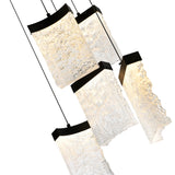 Lava Integrated LED 12in Mini Pendant with Handcrafted Glass