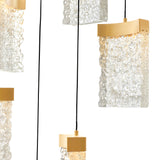Lava Integrated LED 12in Mini Pendant with Handcrafted Glass