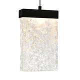 Lava Integrated LED 24in Chandelier with Handcrafted Glass