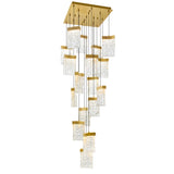 Lava Integrated LED 24in Chandelier with Handcrafted Glass