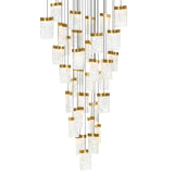 Lava Integrated LED 36in Chandelier with Handcrafted Glass