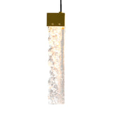 Lava Integrated LED 48in Chandelier with Handcrafted Glass