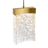 Lava Integrated LED 6in Mini Pendant with Handcrafted Glass