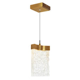 Lava Integrated LED 6in Mini Pendant with Handcrafted Glass
