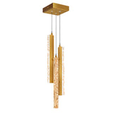 Stagger Integrated LED 6in Mini Pendant with Handcrafted Glass
