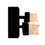 Stagger Integrated LED 24in Vanity Light with Handcrafted Glass