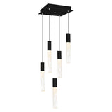 Greta Integrated LED 12in Mini Pendant with Handcrafted Glass