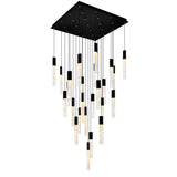 Greta Integrated LED 28in Chandelier with Handcrafted Glass