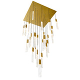 Greta Integrated LED 28in Chandelier with Handcrafted Glass