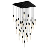 Greta Integrated LED 36in Chandelier with Handcrafted Glass