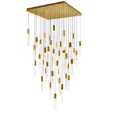 Greta Integrated LED 36in Chandelier with Handcrafted Glass