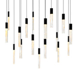 Greta Integrated LED 48in Chandelier with Handcrafted Glass