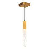 Greta Integrated LED 5in Mini Pendant with Handcrafted Glass