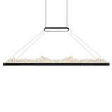 Himalayas Integrated LED 48in Chandelier with Handcrafted Glass