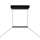 Himalayas Integrated LED 48in Chandelier with Handcrafted Glass