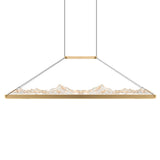 Himalayas Integrated LED 48in Chandelier with Handcrafted Glass