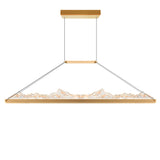 Himalayas Integrated LED 48in Chandelier with Handcrafted Glass