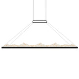Himalayas Integrated LED 62in Chandelier with Handcrafted Glass