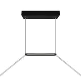 Himalayas Integrated LED 62in Chandelier with Handcrafted Glass