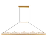 Himalayas Integrated LED 62in Chandelier with Handcrafted Glass