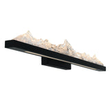 Himalayas Integrated LED 36in Vanity Light with Handcrafted Glass
