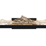 Himalayas Integrated LED 36in Vanity Light with Handcrafted Glass