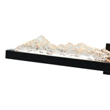 Himalayas Integrated LED 36in Vanity Light with Handcrafted Glass
